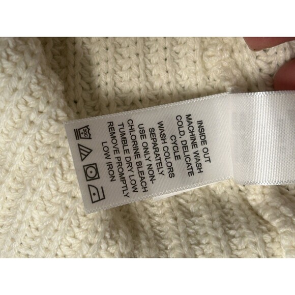 Woman Within Size Large Button-Front Color Block Shaker Cardigan Pockets - Picture 11 of 11